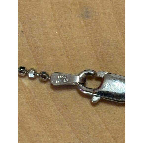 Sterling Silver Abalone Pendant on Sterling Silver 16” Chain - Picture 7 of 8